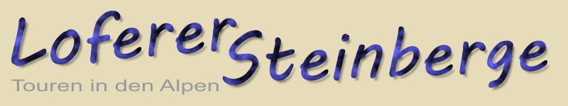 Überschrift: Loferer Steinberge