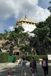 Der Golden Mount in der Wat Saket Klosteranlage.