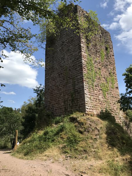 Die Unterburg mit erhaltenem Burgfried der Burg Nideck. Die Unterburg mit erhaltenem Burgfried der Burg Nideck.