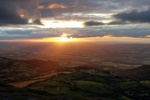 Ein grandioser Sonnenuntergang vom Lord Hereford's Knob (690 m).*