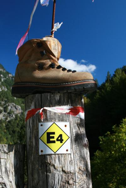 Wanderschuh auf dem E4 verloren Wanderschuh auf dem E4 verloren