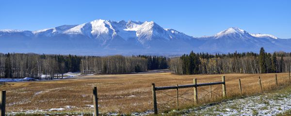 Smithers und der majestätische Hudson Bay Mountain.