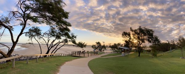 Stürmischer Abend in Elliott Head.
