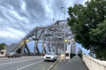 Der nördliche Zugang zur Story Bridge in Brisbane.