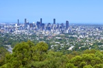 Blick über das grüne Brisbane vom Mount Coot-Tha.