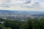 Blick vom Pöstlingberg über die Linz und die Donau.