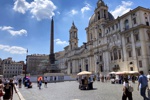 Der schöne Piazza Navona - leider mit vielen Baustellen.