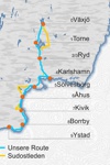 Route entlang des Sudostleden.