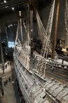 Das Oberdeck der Vasa von Heck her betrachtet.