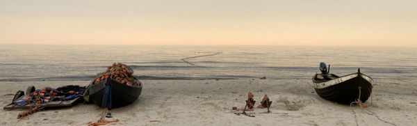 Endlose Abendstimmung in Borrby Strands.