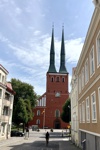 Der Växjö mit Dom ist der Startpunkt unserer diesjährigen Radeltour in Richtung Süden.