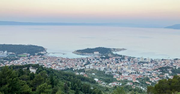 Morgenstimmung über Makarska. Morgenstimmung über Makarska.