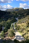 Der Weg zum berühmten Hollywood Zeichen.