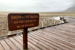 Das Badwater Basin - der tiefste Punkt Nordamerikas mit -85,5 Metern.