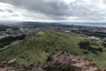 Blick vom Arthur’s Seat (251 m) - natürlich wieder bei Regen und Wind.